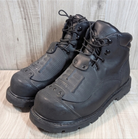 Worx By RED WING 5613 Shoes Mens Black Steel Toe Boots Size 9.5 WW Leather main image 7